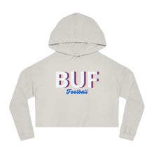 Load image into Gallery viewer, BUF Football Cropped Hooded Sweatshirt
