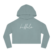 Load image into Gallery viewer, Buffalo Script Cropped Hooded Sweatshirt
