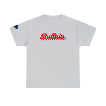 Load image into Gallery viewer, Buffalo Retro Stacked Buffalo Sleeve Gildan Unisex Heavy Cotton Tee
