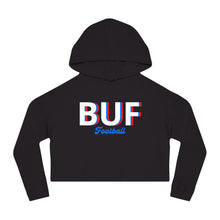 Load image into Gallery viewer, BUF Football Cropped Hooded Sweatshirt
