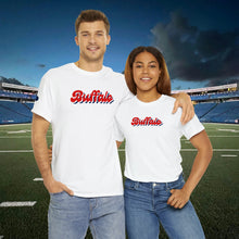 Load image into Gallery viewer, Buffalo Retro Stacked Buffalo Sleeve Gildan Unisex Heavy Cotton Tee
