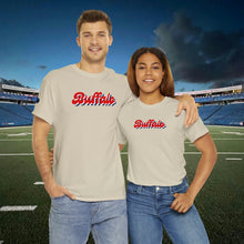 Load image into Gallery viewer, Buffalo Retro Stacked Buffalo Sleeve Gildan Unisex Heavy Cotton Tee
