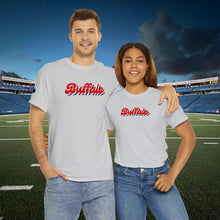 Load image into Gallery viewer, Buffalo Retro Stacked Buffalo Sleeve Gildan Unisex Heavy Cotton Tee
