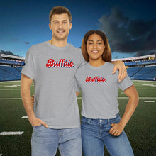 Load image into Gallery viewer, Buffalo Retro Stacked Buffalo Sleeve Gildan Unisex Heavy Cotton Tee
