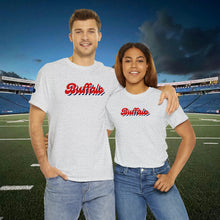 Load image into Gallery viewer, Buffalo Retro Stacked Buffalo Sleeve Gildan Unisex Heavy Cotton Tee
