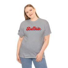 Load image into Gallery viewer, Buffalo Retro Stacked Buffalo Sleeve Gildan Unisex Heavy Cotton Tee
