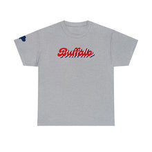 Load image into Gallery viewer, Buffalo Retro Stacked Buffalo Sleeve Gildan Unisex Heavy Cotton Tee
