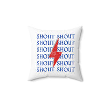 Load image into Gallery viewer, Retro Stacked Shout Spun Polyester Square Pillow
