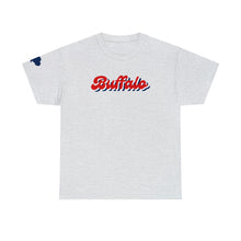 Load image into Gallery viewer, Buffalo Retro Stacked Buffalo Sleeve Gildan Unisex Heavy Cotton Tee
