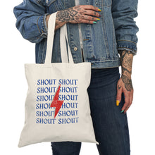 Load image into Gallery viewer, Retro Stacked Shout Tote Bag
