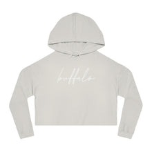 Load image into Gallery viewer, Buffalo Script Cropped Hooded Sweatshirt
