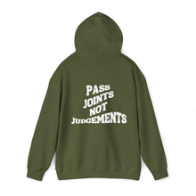 Load image into Gallery viewer, Pass Joints Not Judgements Hooded Sweatshirt
