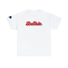 Load image into Gallery viewer, Buffalo Retro Stacked Buffalo Sleeve Gildan Unisex Heavy Cotton Tee
