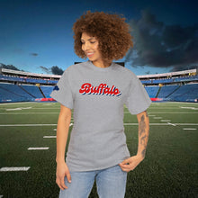 Load image into Gallery viewer, Buffalo Retro Stacked Buffalo Sleeve Gildan Unisex Heavy Cotton Tee
