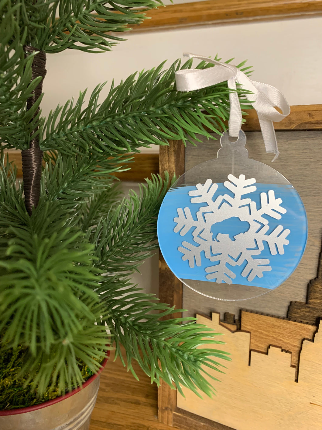 Buffalo Snow Christmas Ornament