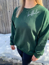 Load image into Gallery viewer, Green Buffalo Script Full Sweatshirt
