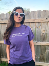 Load image into Gallery viewer, Purple Vaccinated Tee
