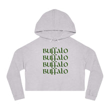 Load image into Gallery viewer, Buffalo Irish Stacked Cropped Hooded Sweatshirt
