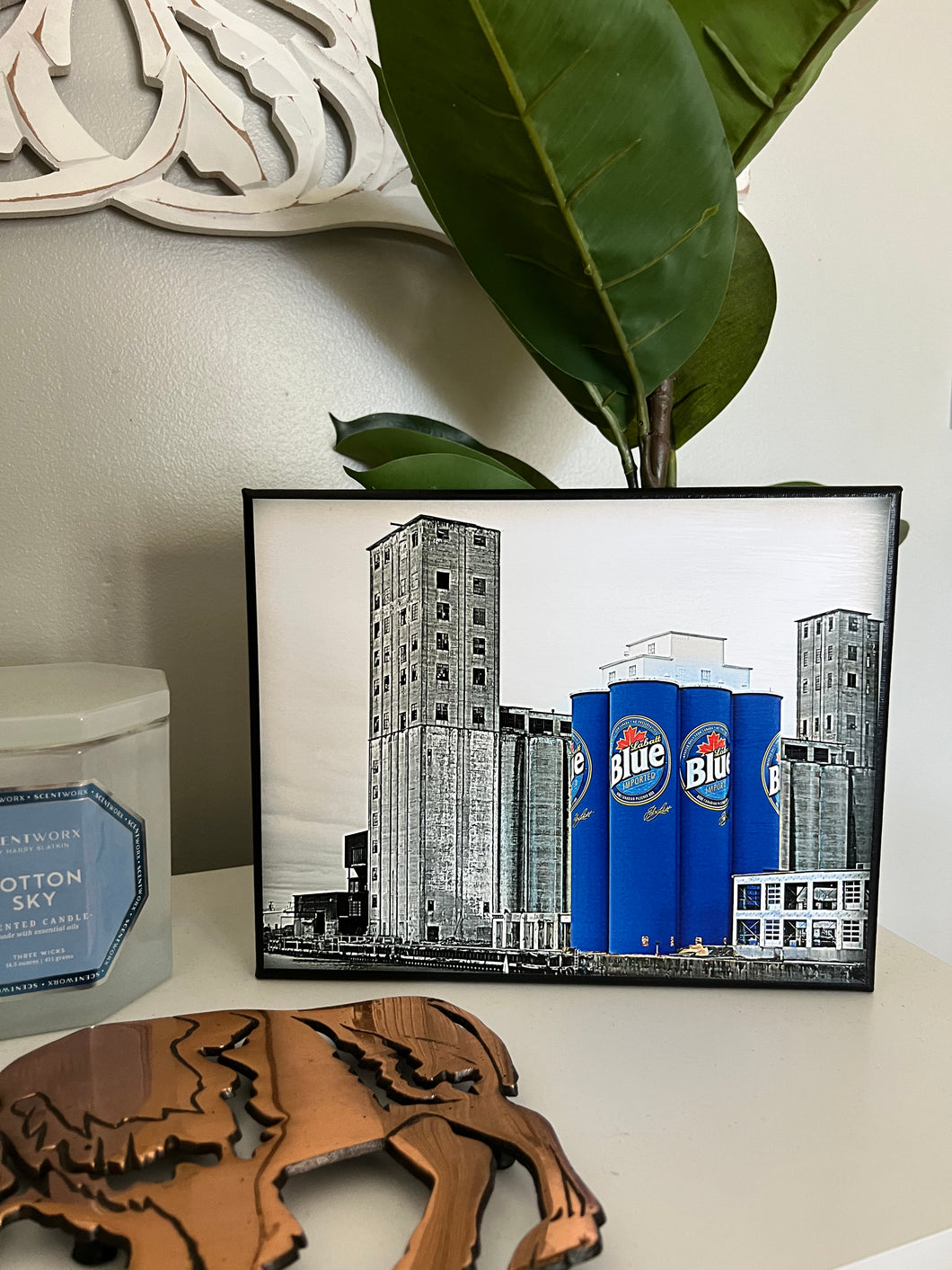 Buffalo Blue Silos Canvas